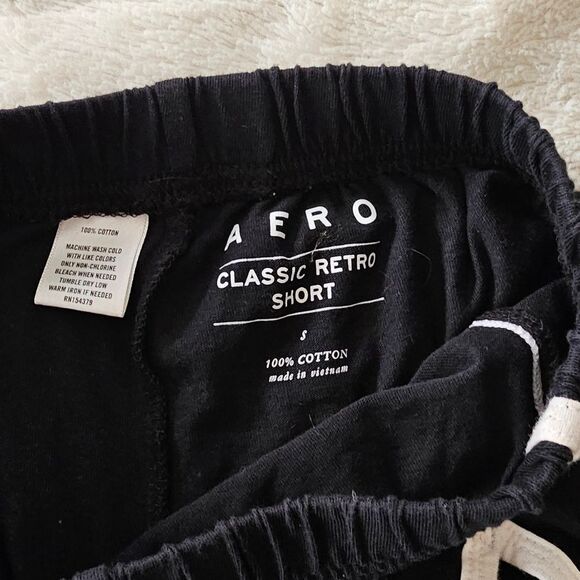 Black Women's Shorts with White Trim Size Small Black And White. - Picture 3 of 5